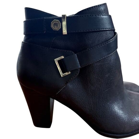 Louise Et Cie Ranier Womens Brown Leather Ankle Boots Booties Chunky Heel sz 7 - Picture 12 of 16